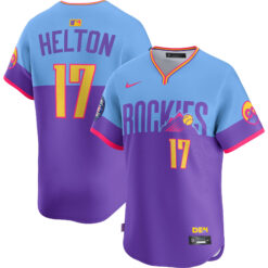 Todd Helton Colorado Rockies Purple Light Blue 2025 City Connect Limited Jersey - All Stitched