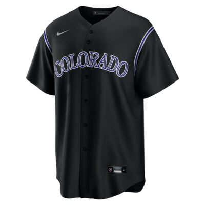 Alternative view of Todd Helton Colorado Rockies Black Alternate Jersey - All Stitched