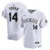 Ezequiel Tovar Colorado Rockies White Home Limited Jersey - All Stitched