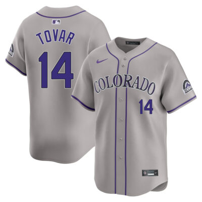 Ezequiel Tovar Colorado Rockies Grey Road Limited Jersey - All Stitched