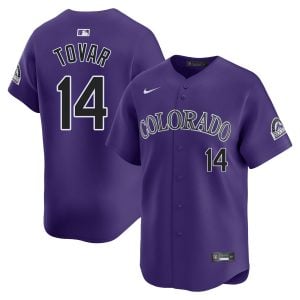 Ezequiel Tovar Colorado Rockies Purple Alternate Limited Jersey - All Stitched