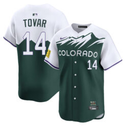 Ezequiel Tovar Colorado Rockies Green 2022 City Connect Limited Jersey - All Stitched