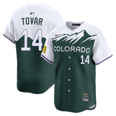 Ezequiel Tovar Colorado Rockies Green 2022 City Connect Limited Jersey - All Stitched