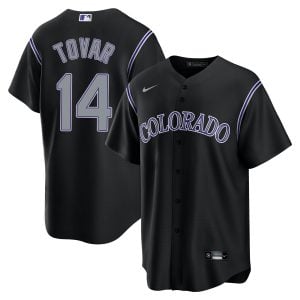 Ezequiel Tovar Colorado Rockies Black Alternate Jersey - All Stitched
