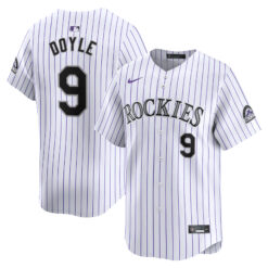 Brenton Doyle Colorado Rockies White Home Limited Jersey - All Stitched