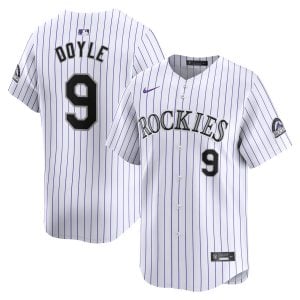 Brenton Doyle Colorado Rockies White Home Limited Jersey - All Stitched