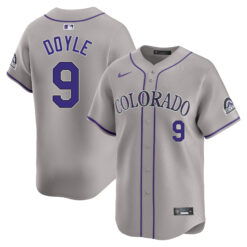 Brenton Doyle Colorado Rockies Grey Road Limited Jersey - All Stitched