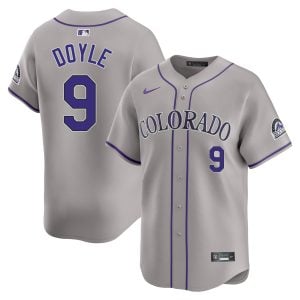 Brenton Doyle Colorado Rockies Grey Road Limited Jersey - All Stitched