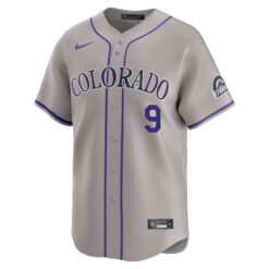 Alternative view of Brenton Doyle Colorado Rockies Grey Road Limited Jersey - All Stitched