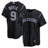 Brenton Doyle Colorado Rockies Black Alternate Jersey - All Stitched