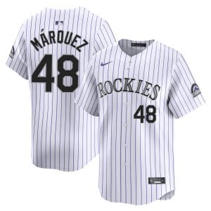 Germán Márquez Colorado Rockies White Home Limited Jersey - All Stitched