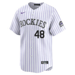 Alternative view of Germán Márquez Colorado Rockies White Home Limited Jersey - All Stitched