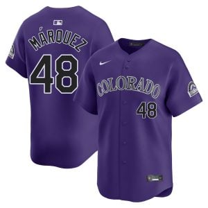 Germán Márquez Colorado Rockies Purple Alternate Limited Jersey - All Stitched