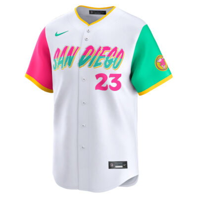 Alternative view of Fernando Tatis Jr San Diego Padres White City Connect Limited Jersey - All Stitched