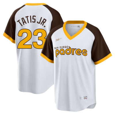 Fernando Tatis Jr San Diego Padres White Cooperstown Jersey - All Stitched