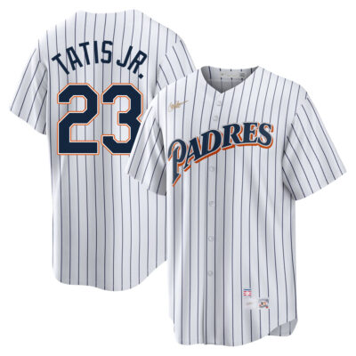 Fernando Tatis Jr San Diego Padres 1998 White Cooperstown Jersey - All Stitched