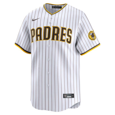Alternative view of Manny Machado San Diego Padres White Home Limited Jersey - All Stitched