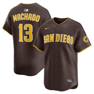 Manny Machado San Diego Padres Brown Road Limited Jersey - All Stitched