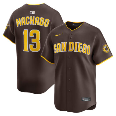 Manny Machado San Diego Padres Brown Road Limited Jersey - All Stitched