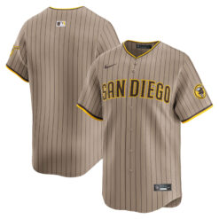 Alternative view of Tony Gwynn San Diego Padres Tan Alternate Limited Jersey - All Stitched