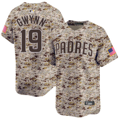 Tony Gwynn San Diego Padres Camo Alternate Limited Jersey - All Stitched