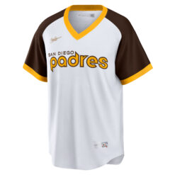 Alternative view of Tony Gwynn San Diego Padres White Home Cooperstown Collection Jersey - All Stitched