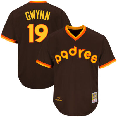 Tony Gwynn San Diego Padres Brown Cooperstown Collection Jersey - All Stitched