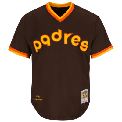 Alternative view of Tony Gwynn San Diego Padres Brown Cooperstown Collection Jersey - All Stitched