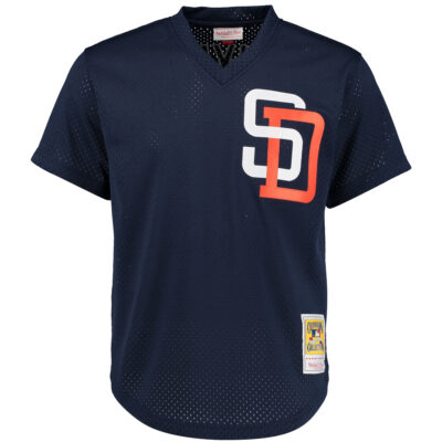 Alternative view of Tony Gwynn San Diego Padres Navy Cooperstown Collection Jersey - All Stitched