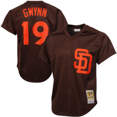 Tony Gwynn San Diego Padres 1985 Brown Cooperstown Collection Jersey - All Stitched