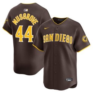 Joe Musgrove San Diego Padres Brown Road Limited Jersey - All Stitched