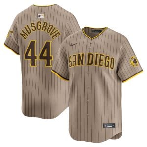 Joe Musgrove San Diego Padres Tan Alternate Limited Jersey - All Stitched