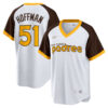 Trevor Hoffman San Diego Padres White Cooperstown Jersey - All Stitched