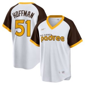 Trevor Hoffman San Diego Padres White Cooperstown Jersey - All Stitched