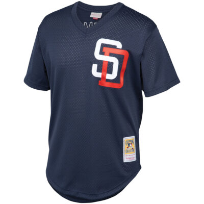 Alternative view of Trevor Hoffman San Diego Padres Navy Cooperstown Collection Jersey - All Stitched