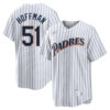 Trevor Hoffman San Diego Padres 1998 White Cooperstown Jersey - All Stitched