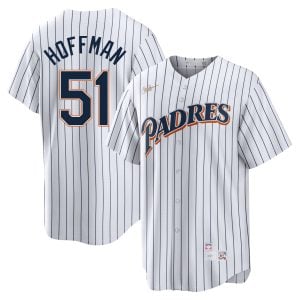 Trevor Hoffman San Diego Padres 1998 White Cooperstown Jersey - All Stitched
