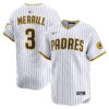 Jackson Merrill San Diego Padres White Home Limited Jersey - All Stitched