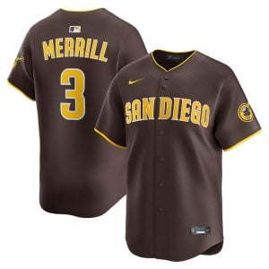 Jackson Merrill San Diego Padres Brown Road Limited Jersey - All Stitched