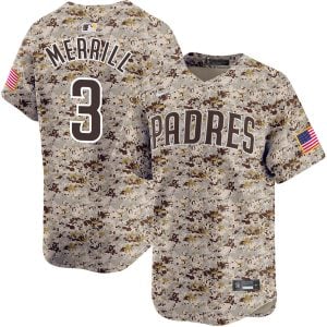 Jackson Merrill San Diego Padres Camo Alternate Limited Jersey - All Stitched