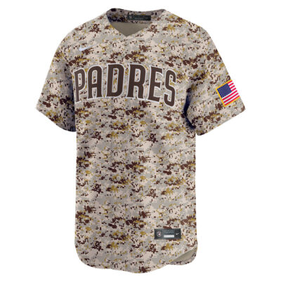 Alternative view of Jackson Merrill San Diego Padres Camo Alternate Limited Jersey - All Stitched