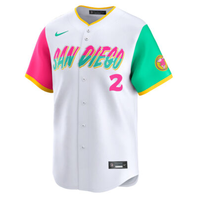 Alternative view of Xander Bogaerts San Diego Padres White City Connect Limited Jersey - All Stitched