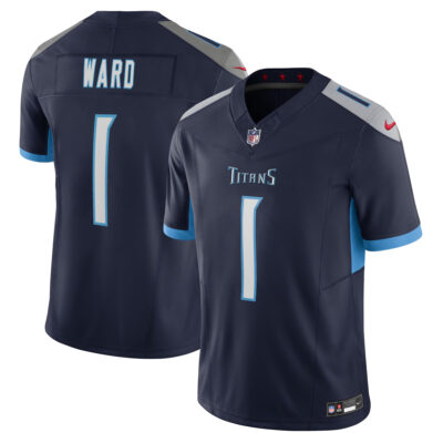 Cam Ward Tennessee Titans Navy Alternate Vapor F.U.S.E Limited Jersey - All Stitched