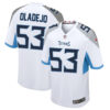 Oluwafemi Oladejo Tennessee Titans White Road Game Jersey - All Stitched
