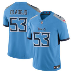Oluwafemi Oladejo Tennessee Titans Light Blue Home Vapor F.U.S.E Limited Jersey - All Stitched