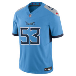 Alternative view of Oluwafemi Oladejo Tennessee Titans Light Blue Home Vapor F.U.S.E Limited Jersey - All Stitched