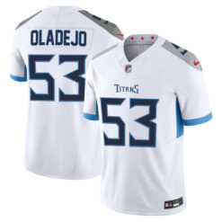 Oluwafemi Oladejo Tennessee Titans White Road Vapor F.U.S.E Limited Jersey - All Stitched