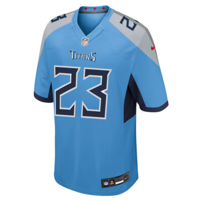 Alternative view of Kevin Winston Jr Tennessee Titans Light Blue Home Game Jersey - All Stitched