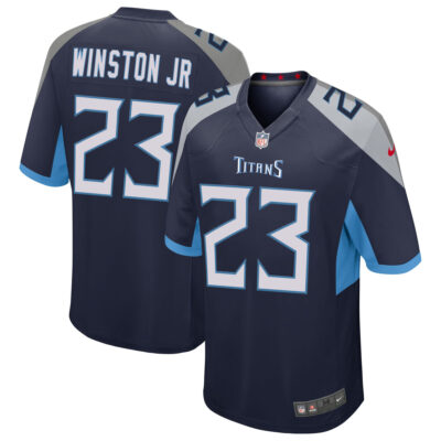 Kevin Winston Jr Tennessee Titans Navy Alternate Game Jersey - All Stitched
