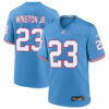 Kevin Winston Jr Tennessee Titans Light Blue Alternate Oilers Throwback Jersey - All Stitched